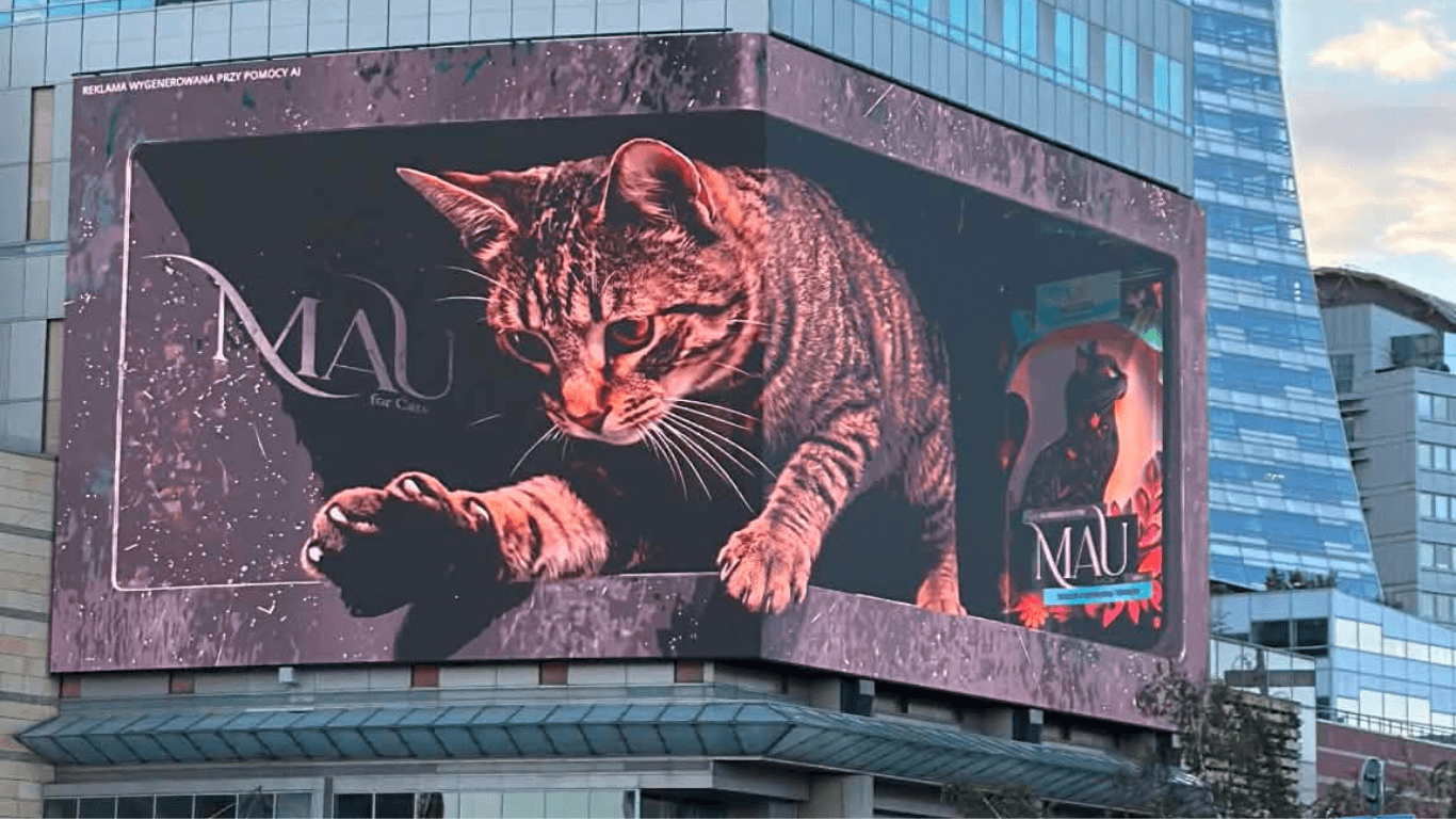 Viral marketing Warszawa – angażująca kampania z kotem dla marki B2B stworzona przez agencję marketingową.